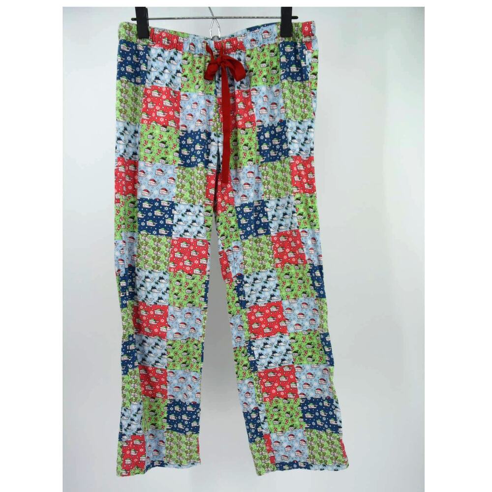 Vineyard Vines Christmas Whale Print Flannel Drawstring Lounge Pajama Pants XS